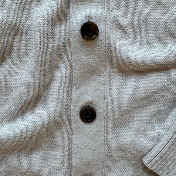 Men's Banana Republic Gray Cardigan Sweater button Up Organic Cotton Size XL - Picture 5 of 8